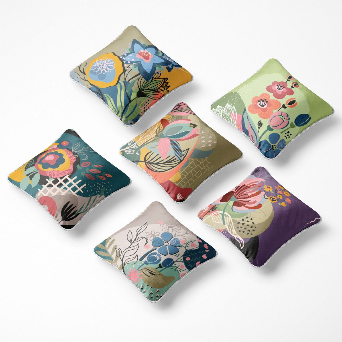 کوسن 6 تکه pillow 6 set 100