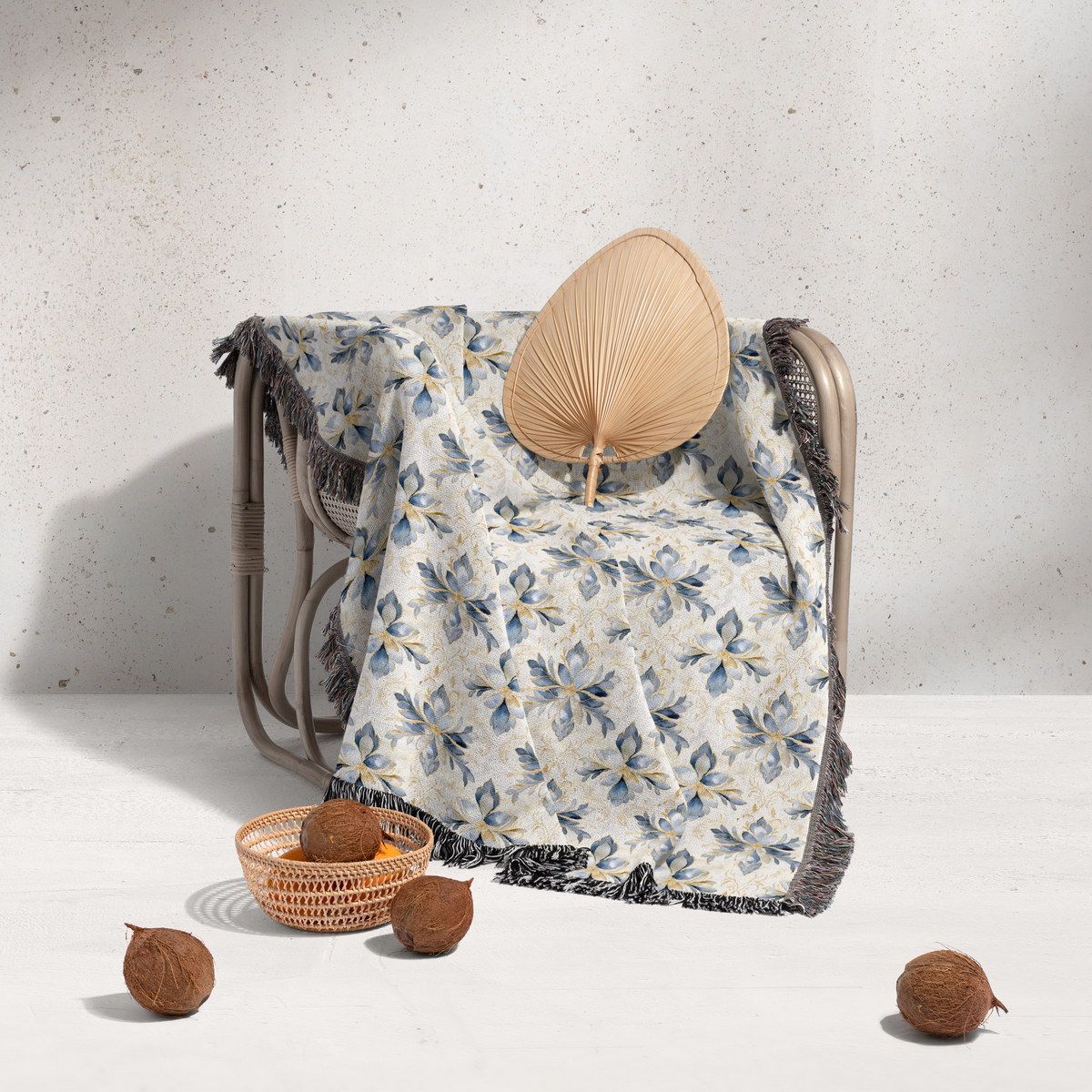 شال مبل ریش دار sofa shawl 5