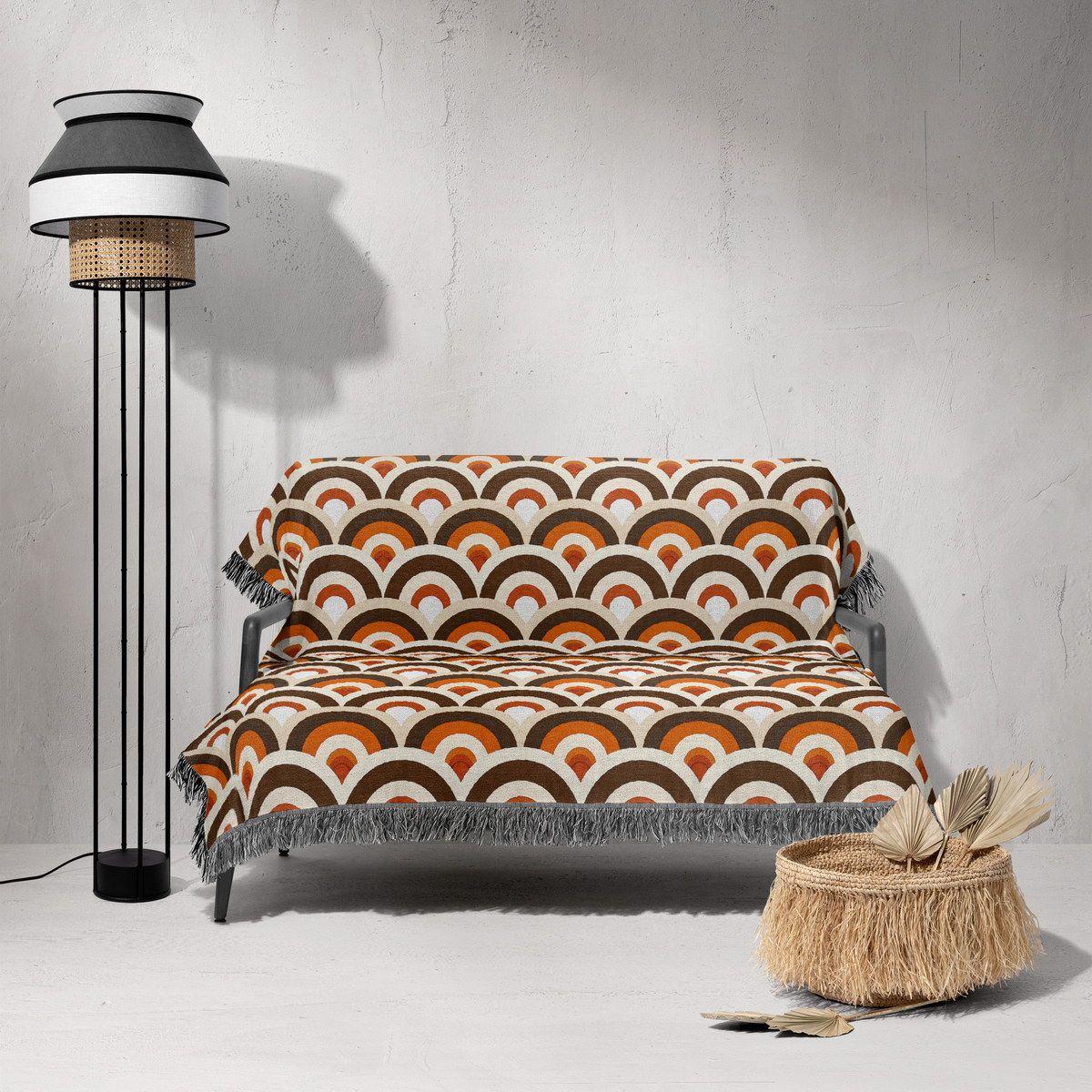 شال مبل ریش دار sofa shawl 19