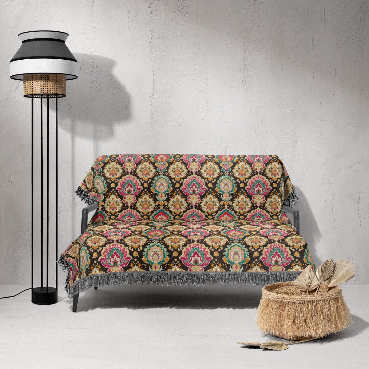 شال مبل ریش دار sofa shawl 20