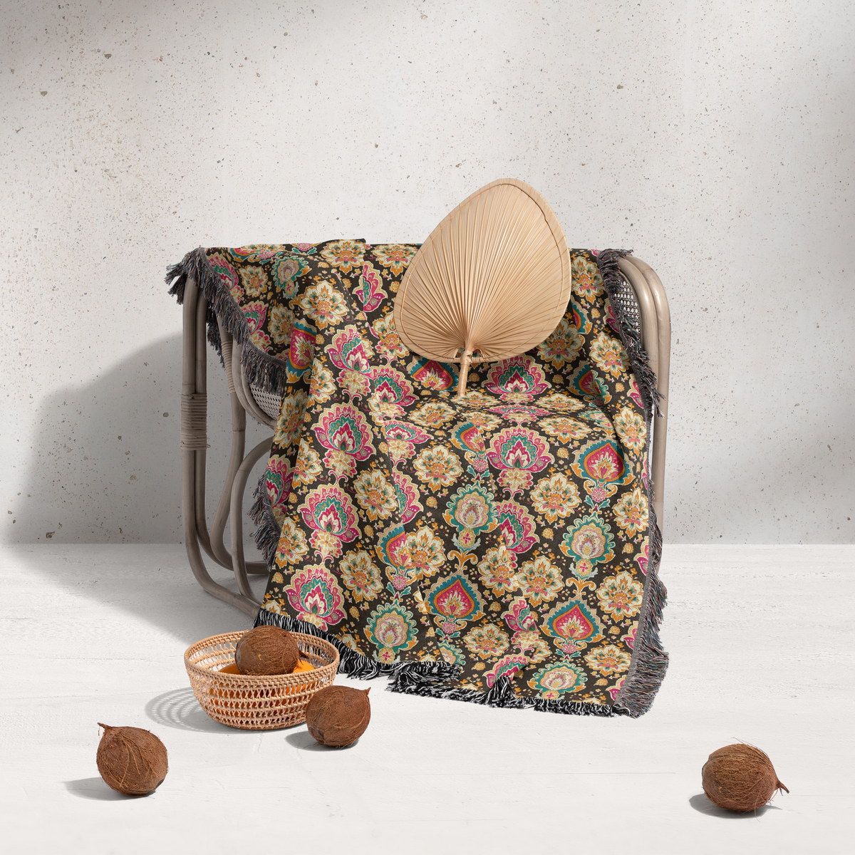 شال مبل ریش دار sofa shawl 20