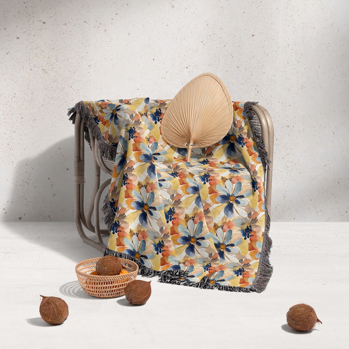 شال مبل ریش دار sofa shawl 30