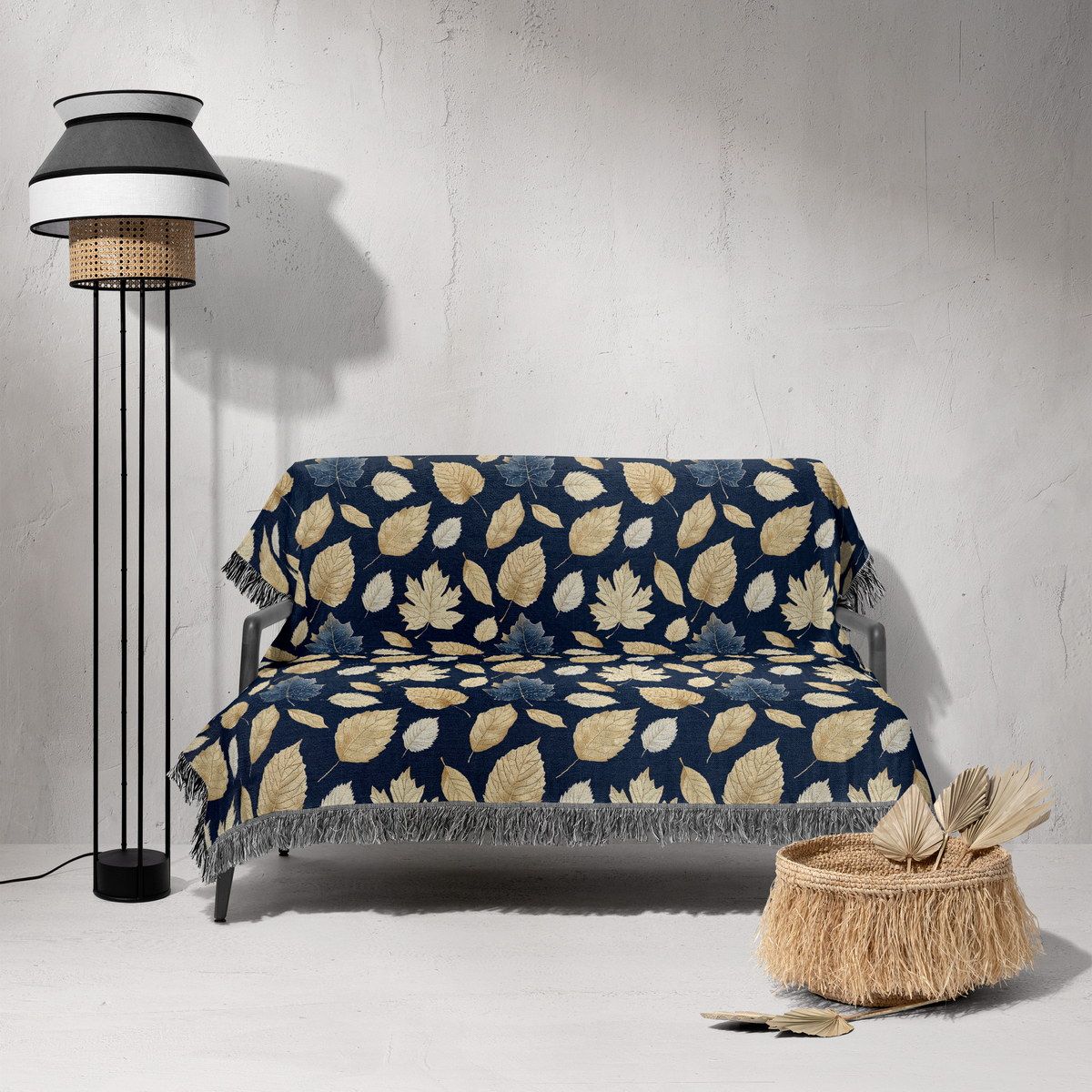 شال مبل ریش دار sofa shawl 35