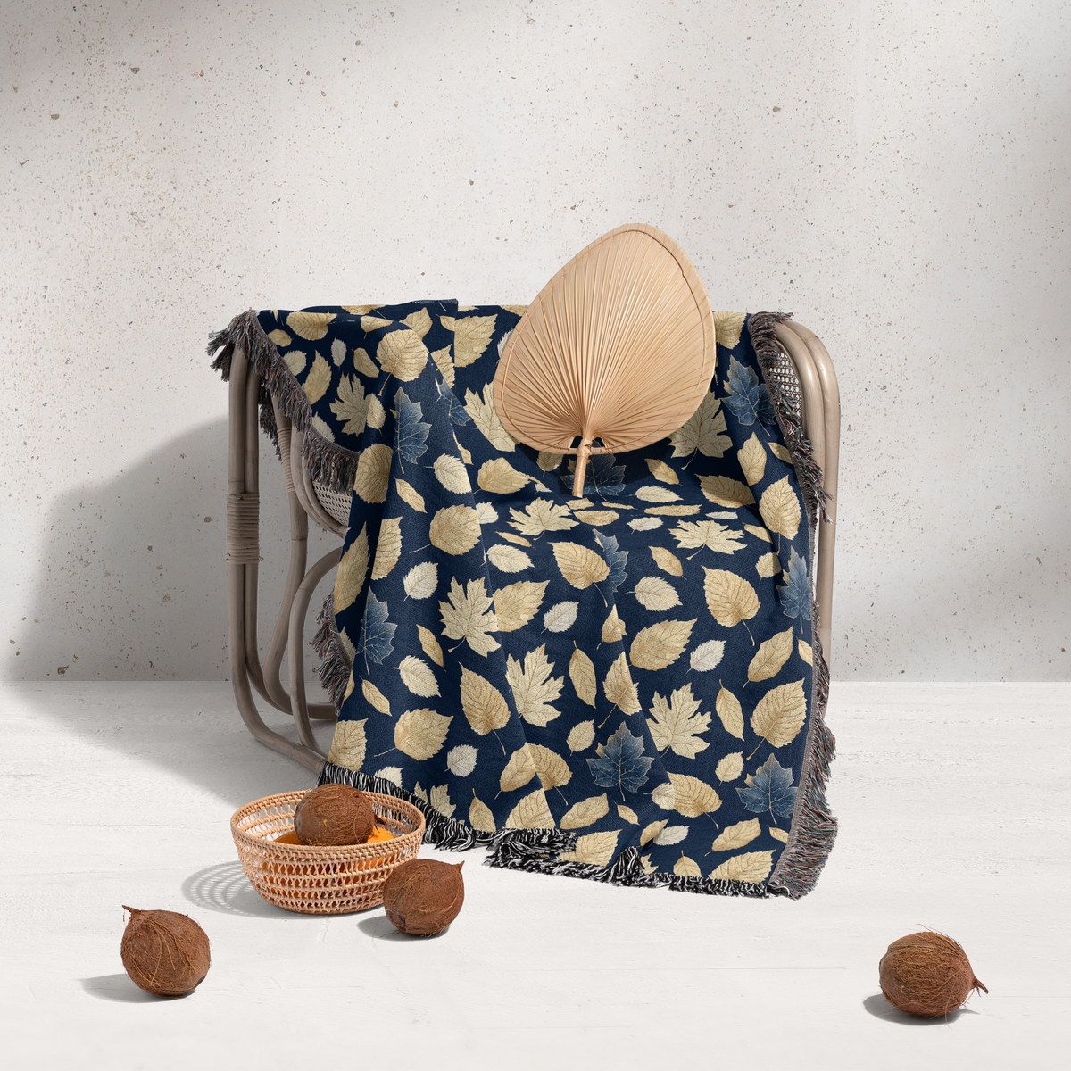 شال مبل ریش دار sofa shawl 35