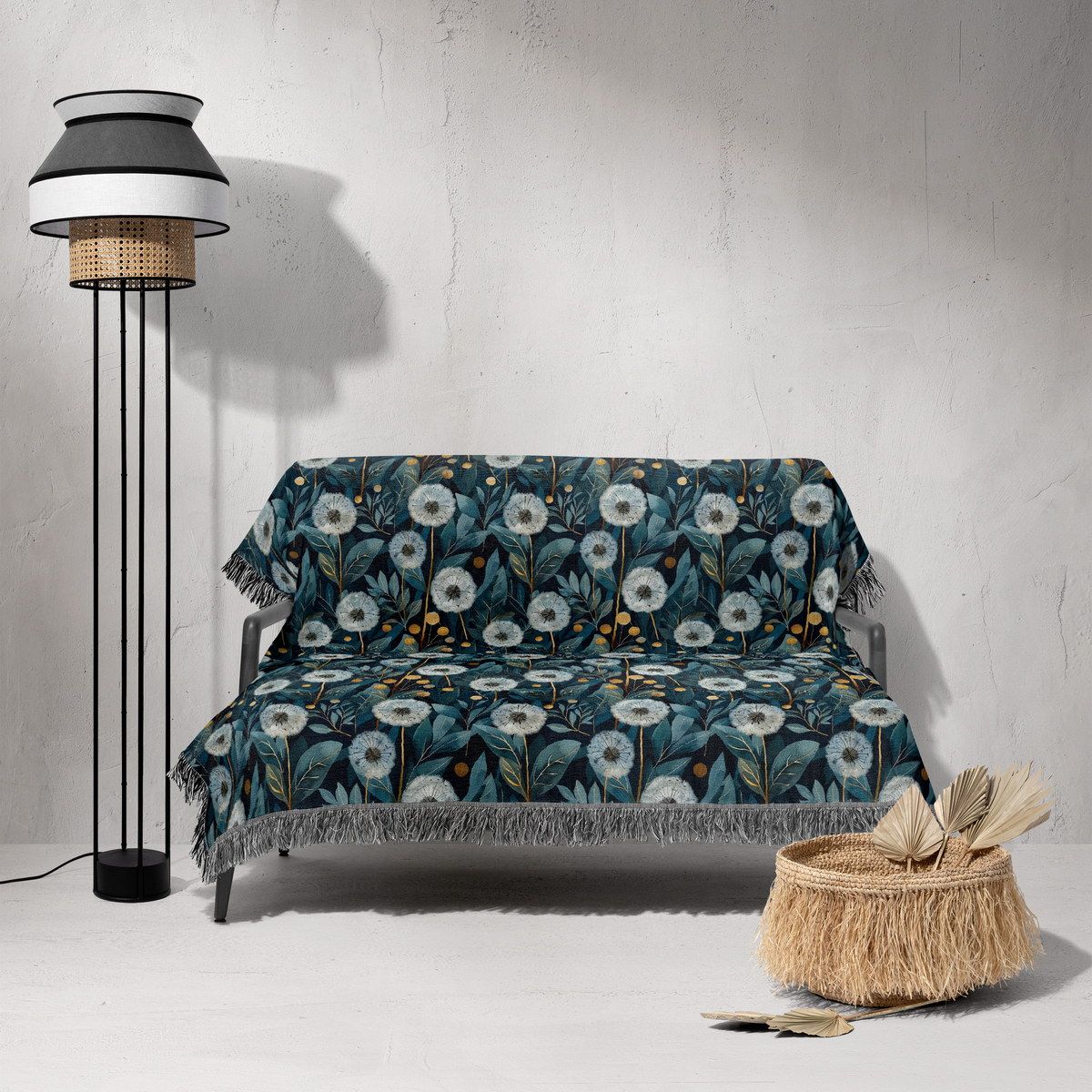 شال مبل ریش دار sofa shawl 39