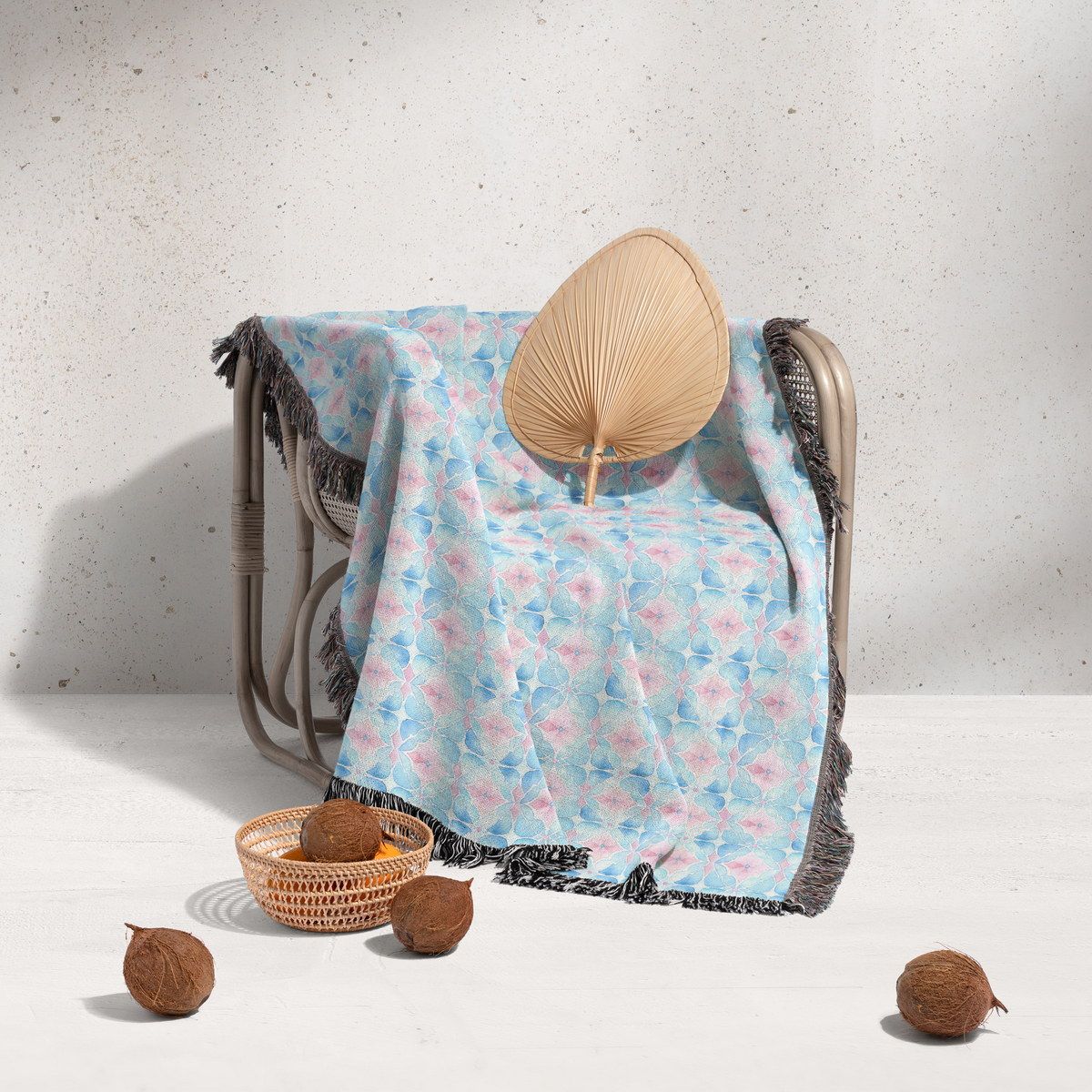 شال مبل ریش دار sofa shawl 41