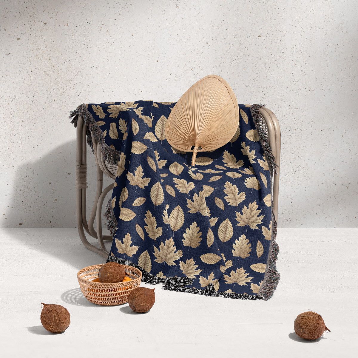 شال مبل ریش دار sofa shawl 72