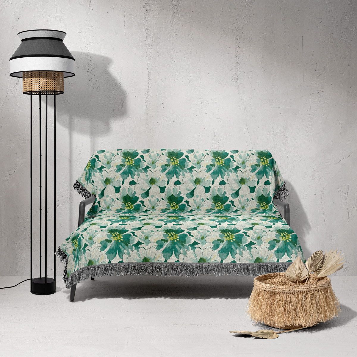 شال مبل ریش دار sofa shawl 108