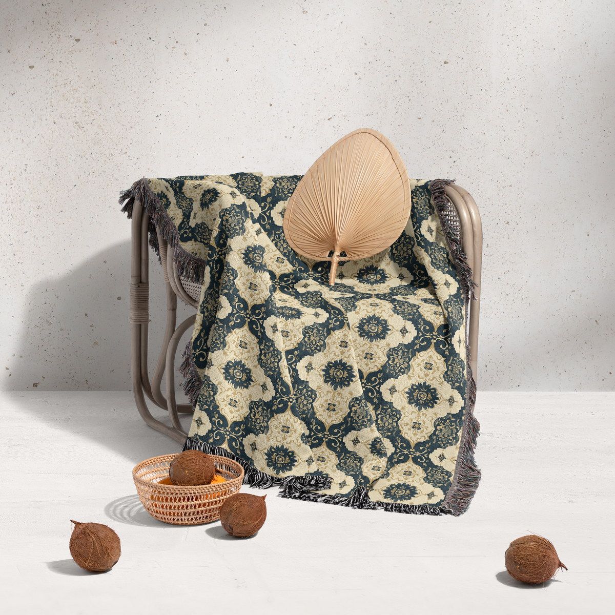 شال مبل ریش دار classic 264