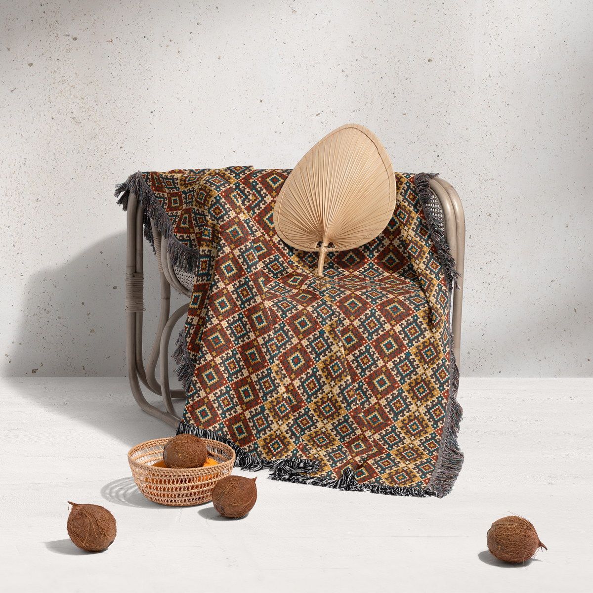 شال مبل ریش دار classic 348