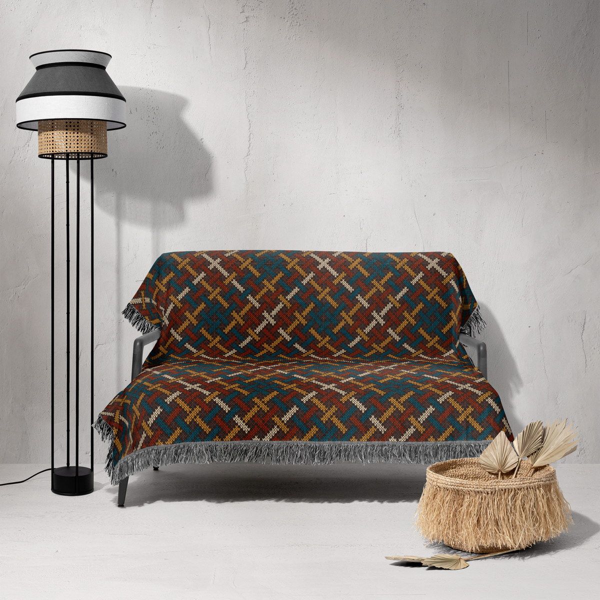 شال مبل ریش دار classic 349