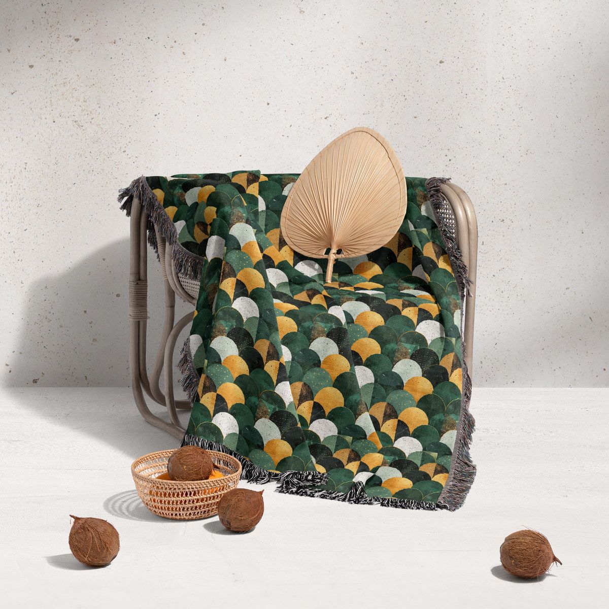 شال مبل ریش دار classic 368