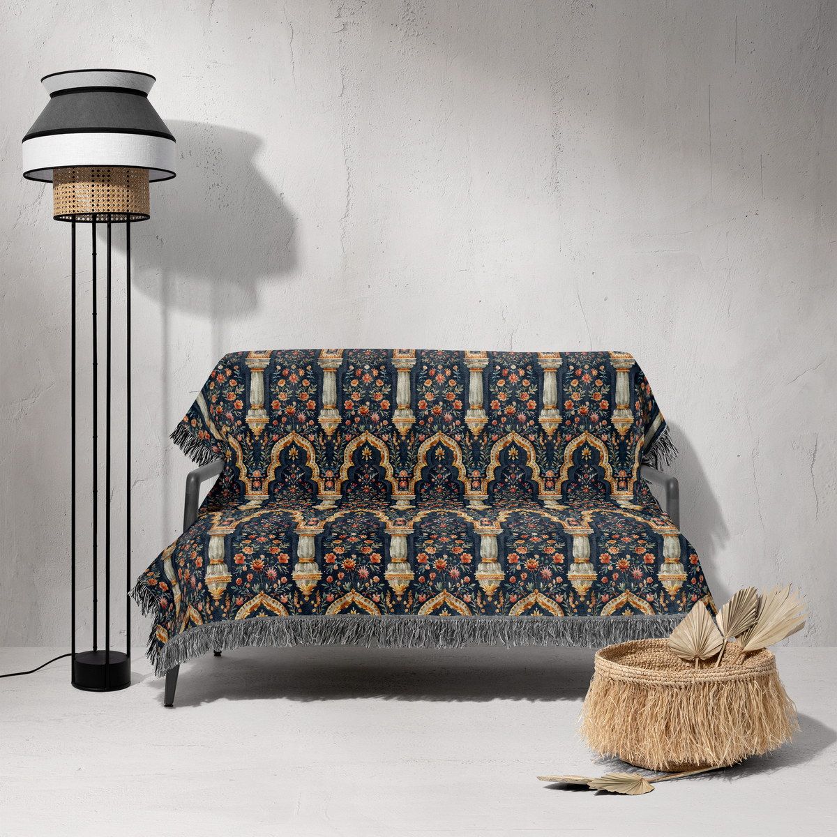 شال مبل ریش دار classic 372