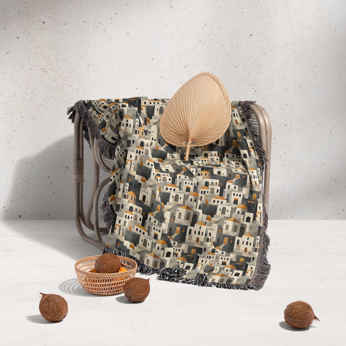 شال مبل ریش دار classic 379