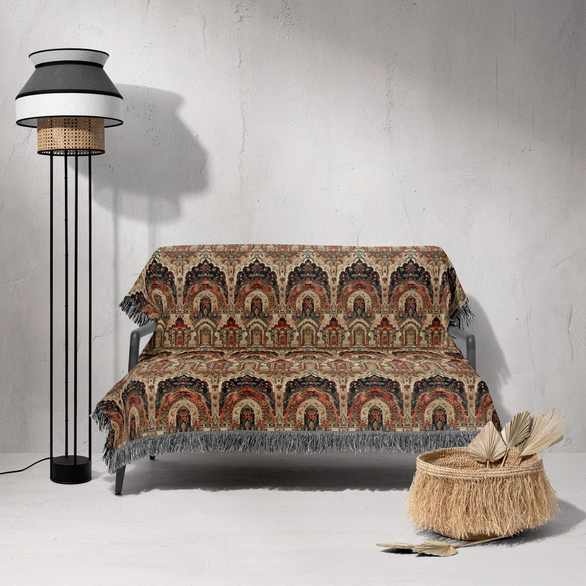 شال مبل ریش دار classic 397