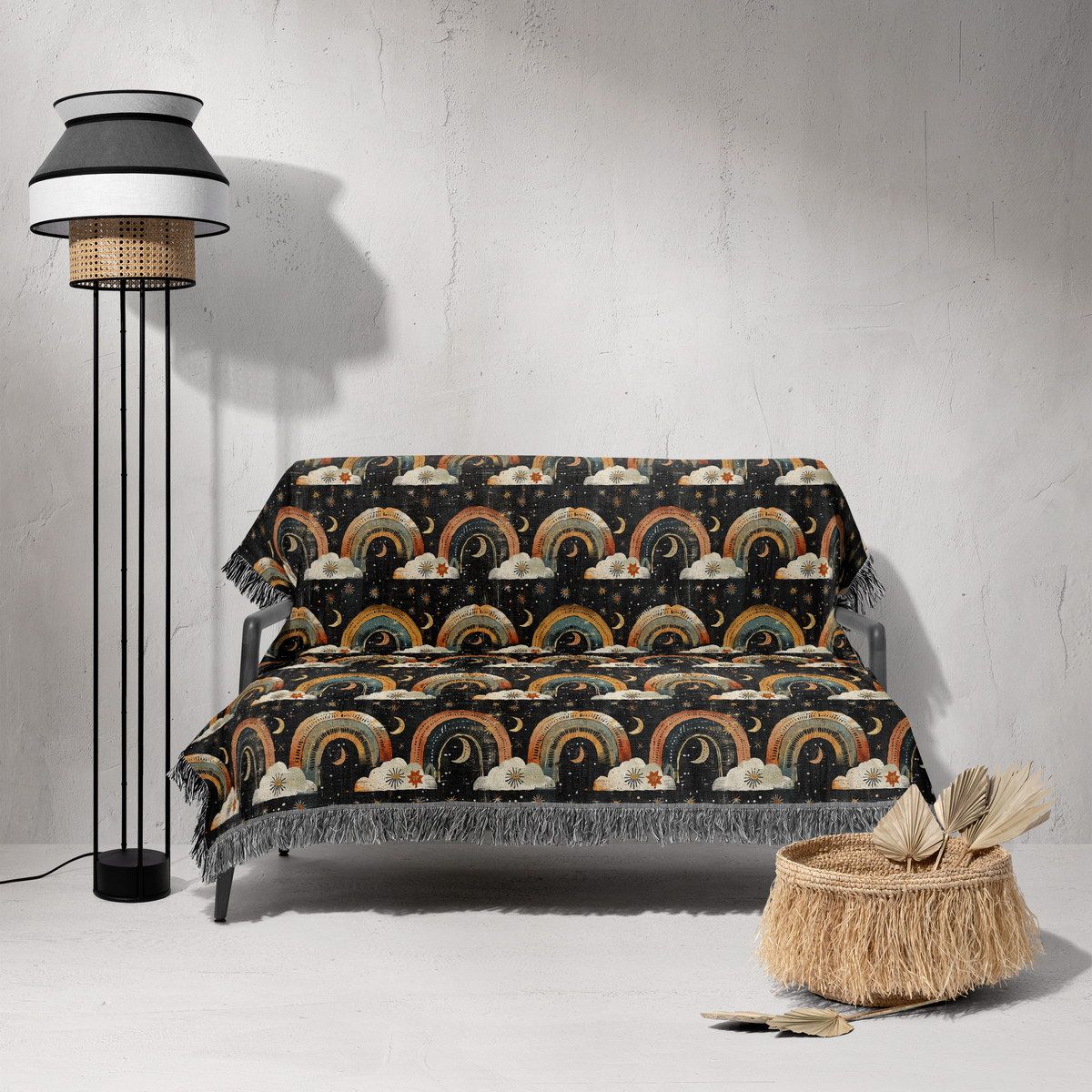 شال مبل ریش دار classic 398