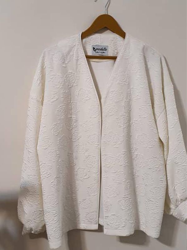 کت ژاکارد رز