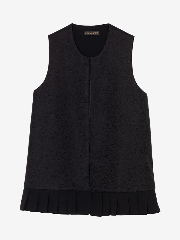 وست زنانه مجلسی ژاکارد کرپ 70105