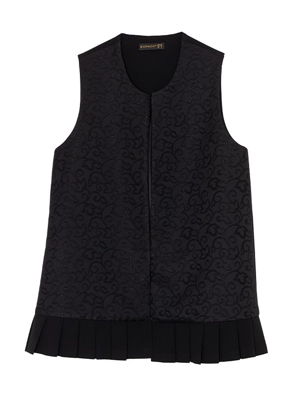 وست زنانه مجلسی ژاکارد کرپ 70105