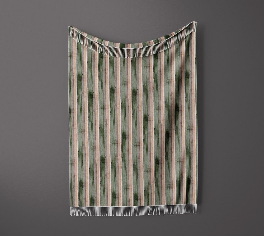 شال مبل ریش دار sofa shawl 173